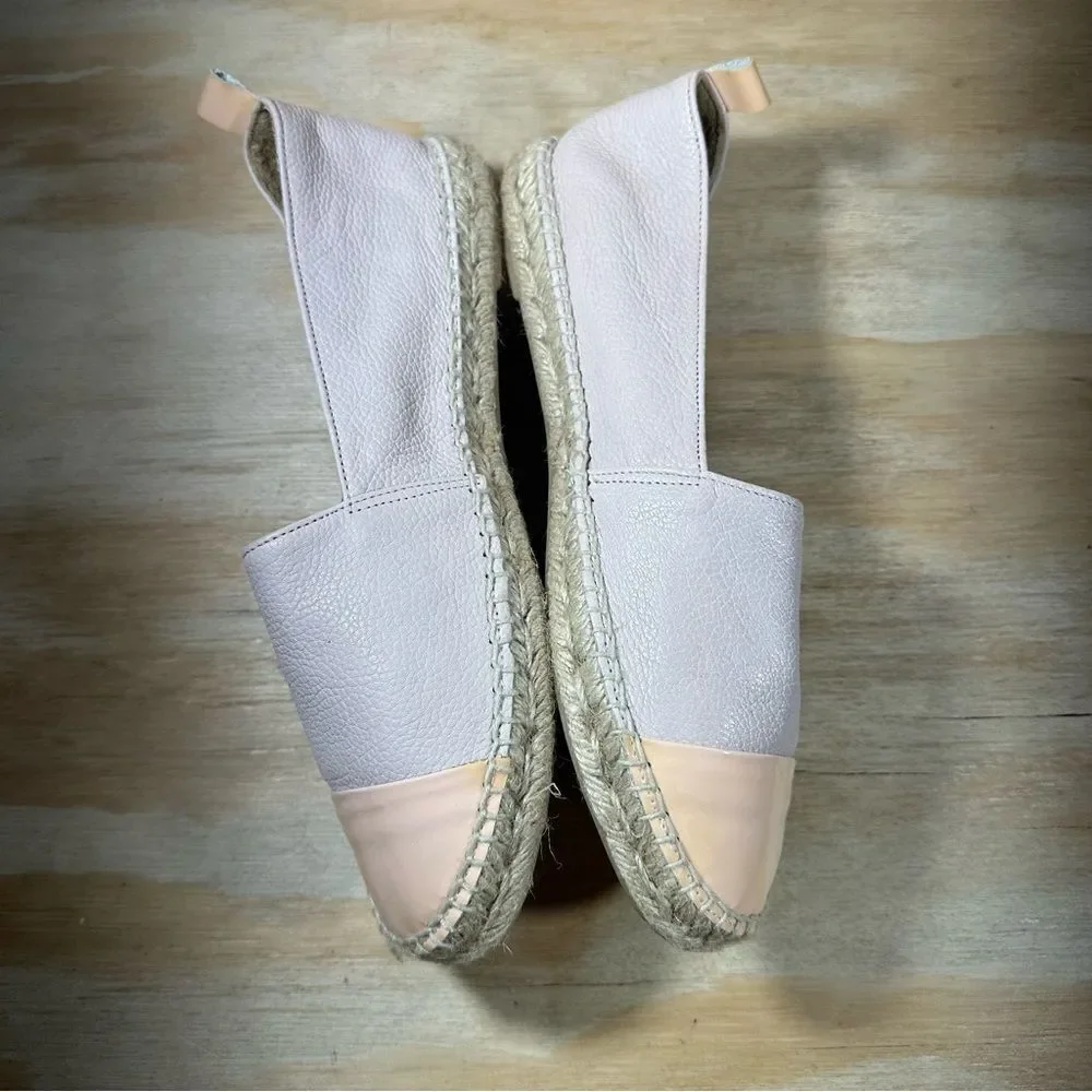 Patricia Green Leather Espadrille Shoes Women’s Size 9.5